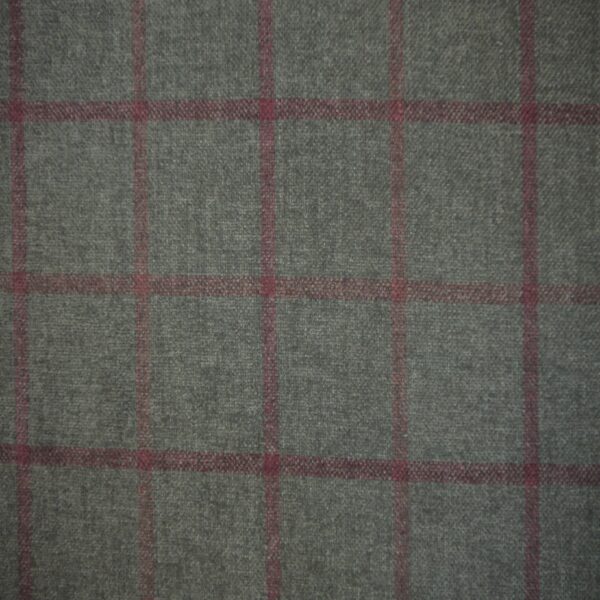 Lana Window Pane Fabric Col Moss